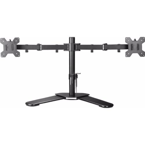Suptek Fully Adjustable Dual Arm LCD LED Monitor Stand Desk Mount Bracket for 13"-27" Screens 360 degree Rotation ML6442