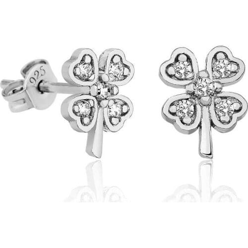 Tevuli 925 Sterling Silver Clover Lady Earrings