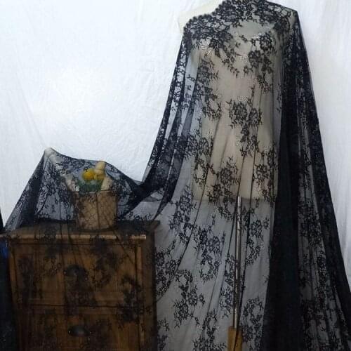 Fabric 3yard long 150cm wide Thin Eyelash Lace Fabric DIY Craft Sewing Material X558