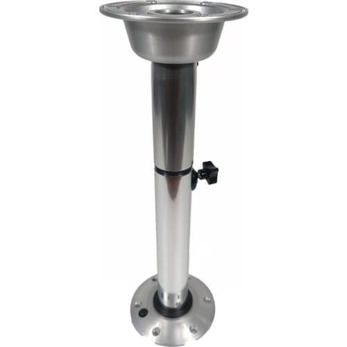 TOPWELLRV RV Parts Silver Rotatable Movable Aluminum Alloy and Height Adjustable Motorhome Caravan RV Folding Table Leg