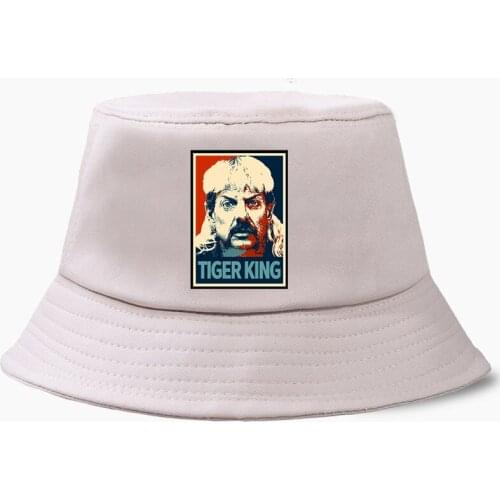 Street Bucket Cap Beach Hat Outsdoor Fishing Hunting Sunscreen Hats Tiger King Joe Exotic For President Tv Show Harajuku Caps