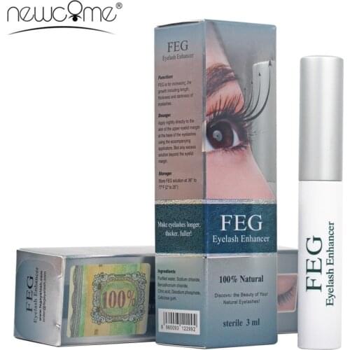NEWCOME FEG Eyelash Enhancer Eye Lashes Eyebrown Liquid Treatment Natural Eyelash Growth Serum Makeup Tools