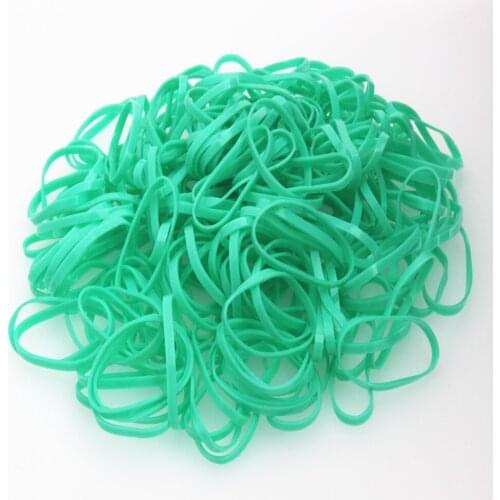High quality 901 Green Rubber Band Elastic Rope Women Girls child Tie Hair Styling Tools Students School Supplies