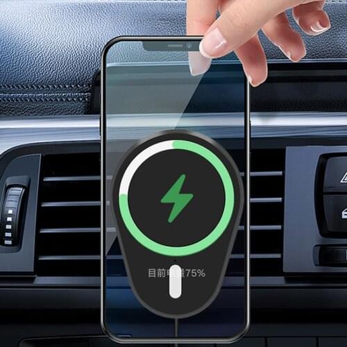 15W Magnetic wireless charging Car wirless Charger for iphone 12 /12pro/12pro max mobile phone MagSafing Car Charger