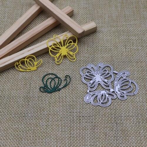 3pcs Butterfly Metal Cutting Dies Stencils For DIY Scrapbooking Decorative Embossing Handcraft Die Cutting Template