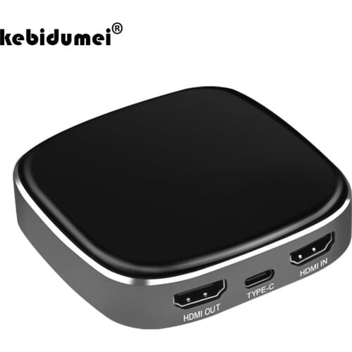 4K 60Hz Type-C HDMI-compatible Game Video Capture Device For Stream Live Grabber For PS4 Switch DSLR Camcorders For Xbox