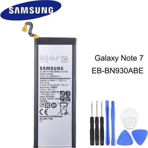 Original Replacement Battery EB-BN930ABE EB-BN935ABA For Samsung Galaxy Note 7 Phone EBBN930ABE Rechargeable Batteries 3500mAh