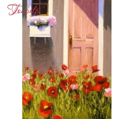 TOUOILP 5d Diamond embroidery poppy 5d diy diamond painting full diamond mosaic puzzle picture of rhinestones cross-stitch