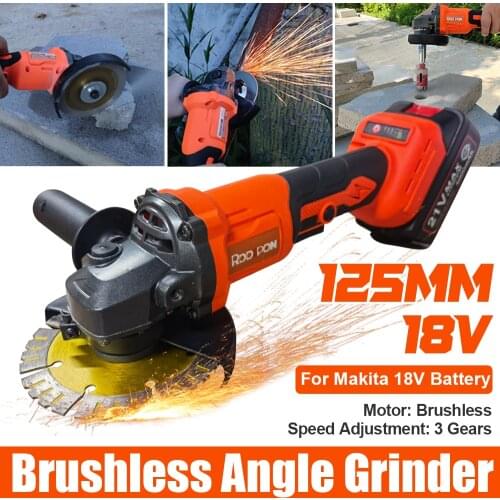 18V Brushless Cordless Impact Angle Grinder Variable Speed For Makita Battery DIY Power Tool Cutting Machine Polisher