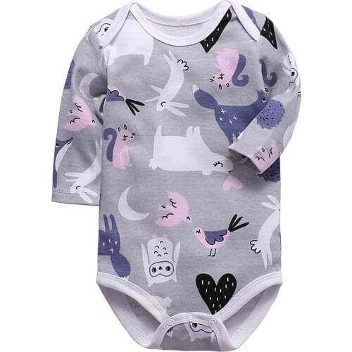 Baby Bodysuit Newborn Clothing Cotton Body Baby Long Sleeve Underwear Infant Boys Girls Clothes Babys Sets