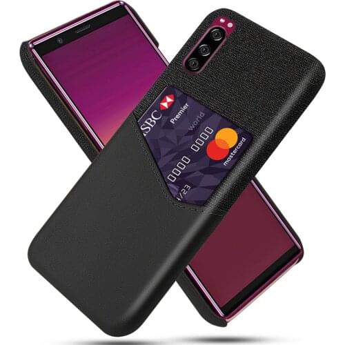 Business Case On The For Sony Xperia XZ5 XZ4 20 8 5 1 Coque Card Slot Cover For Sony Xperia20 Xperia8 Xperia5 Xperia1 Fundas