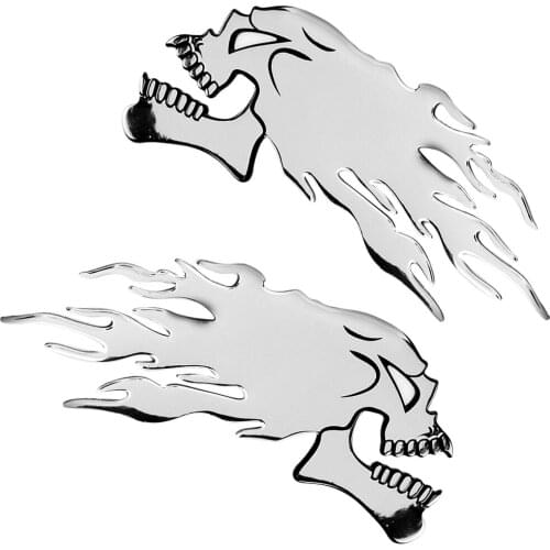 Skull Punisher Gas Fuel Tank Motorcycle Emblem Badge for Any Smooth Surface