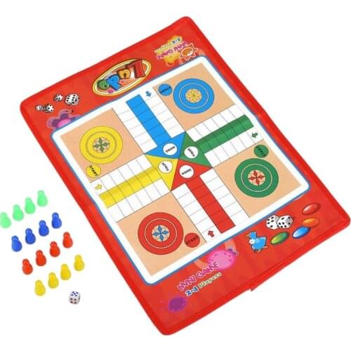 Kids Flight Chess Game Non-woven Chessboard Modern Ludo Chess Party Board Game Au09 21 Dropshipping