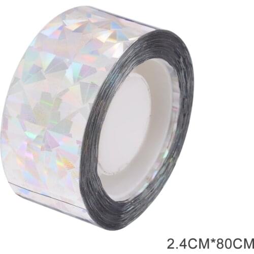 Double-Sided Reflective Bird Scare Ribbon Home Garden Farm Bird Scare Repellent Tape Visual Flash Anti-Bird Device