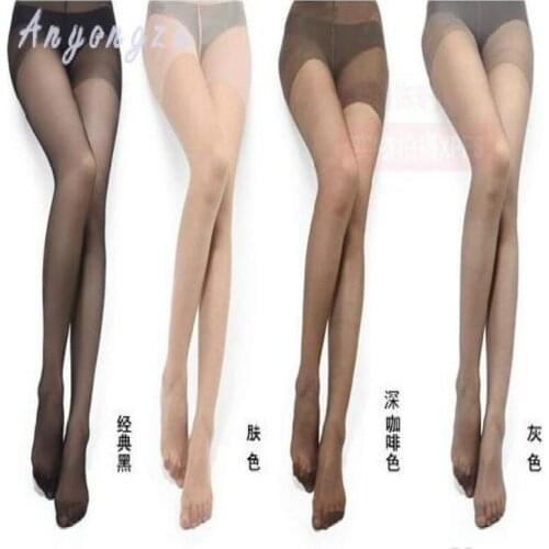 6 Pcs/lot New High Elastic Black Stockings Women Pantyhose Sexy Skinny Legs Tights Prevent Hook Silk Medias Girl Pantys 2040