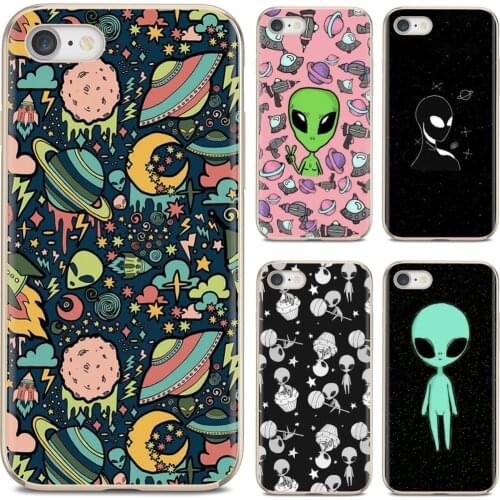 For Huawei Mate 20 30 40 7 8 9 10 Lite Pro P Smart 2018 2019 Plus G7 G8 Soft Shell Cover Cute Cartoon alien space