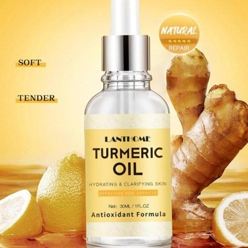 New Turmeric OIL Facial Essence 30ml Moisturizing And Moisturizing Pore Constriction Ampoule Serum