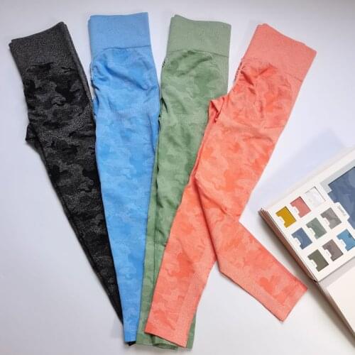 Upgrade Camo Seamless Leggings High Waist Athletic Exercise Fitness Booty Push Up Yoga Pants Women Gym Sport Legging Activewear