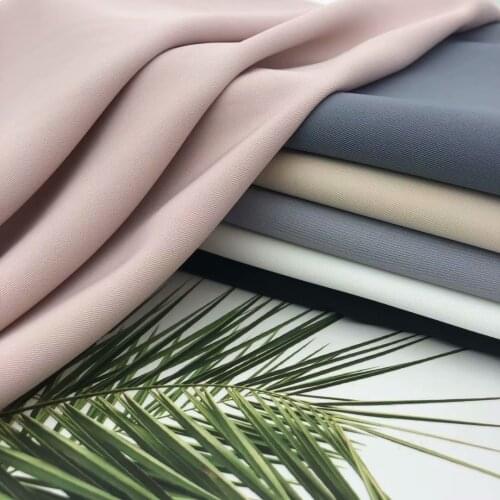 150x100cm Pure Color Summer Thin Opaque Micro-elastic High-end Casual Pants Wide-leg Pants Clothing Skirts Pants Dresses Fabrics