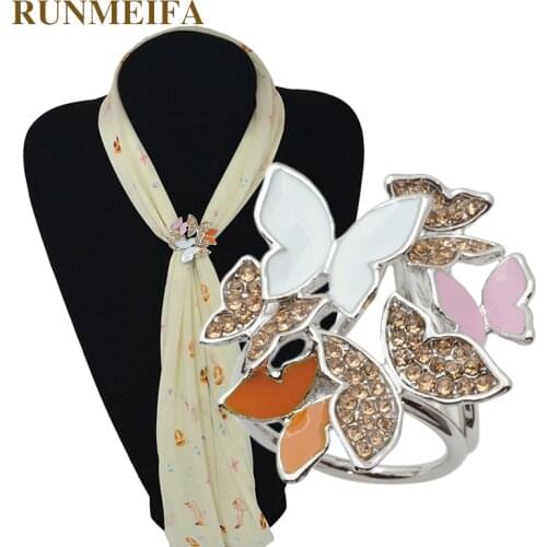 RUNMEIFA Butterfly Brooches For Clothes