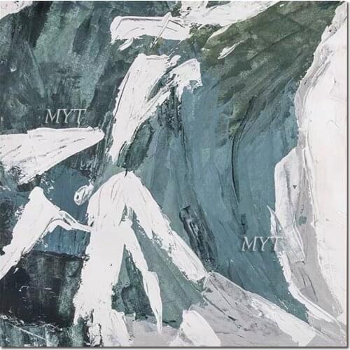 Textured Green Abstract Oil Painting Art Hand-painted New Arrival Canvas Acrylic Painting Wall Hanging Picture Unframed Artwork