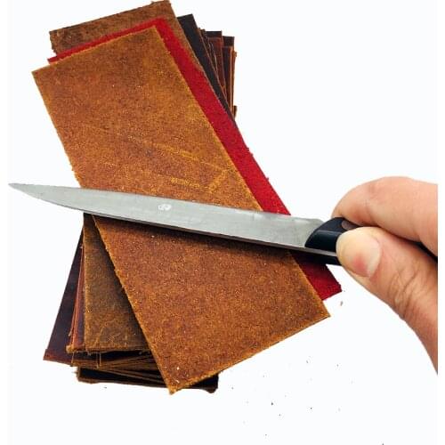 Leather Honing Strops Crazy horse cowhide 1-2mm thickness Razor Knife blade polishing Grinding
