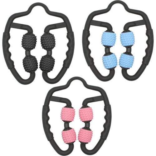 U-Shaped Trigger Point Massage Rollers Are Suitable For Arm, Leg And Neck Muscle Tissue Fitness Yoga Exercise 4 Rounds