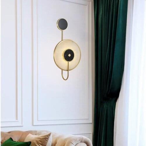 Loft vintage bed wall lamp light gooseneck nordic decoration home wood glass ball living room corridor aisle wall lamp