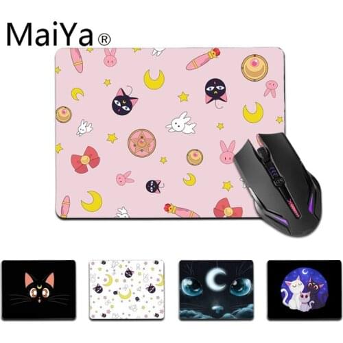 Maiya Top Quality sailor moon cat Customized MousePads Computer Laptop Anime Mouse Mat Top Selling Wholesale Gaming Pad mouse