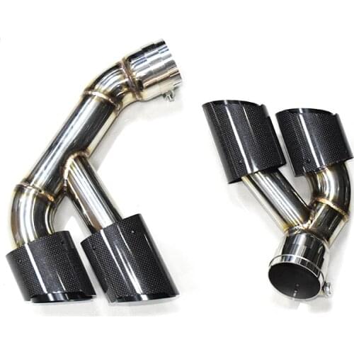 1 Pair Exhaust Tip For BMW F15 X5 35i 2014-2018 Muffler Tip Carbon Fiber Car Exhaust Pipe Tailpipe