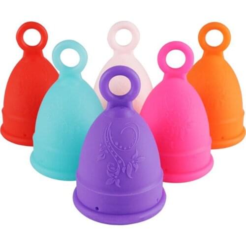 1Pcs Silicone Feminine Reusable Hygiene Menstrual Cup Period Cup Lady Cup Care