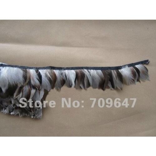 10 Yards/Lot Height about 6cm Mallard Duck Plumage Feather Trim Feather Fringe Nature Colour,feather decoration