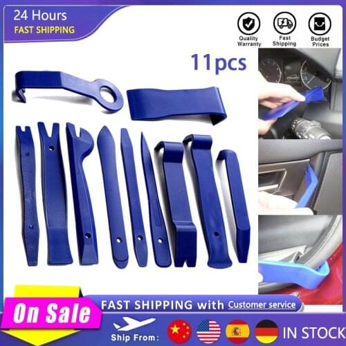 11 PCS Car Removal Kits Auto Interior Radio Panel Repair Tool Durable Door Clip Window Trim Removal Install Set
