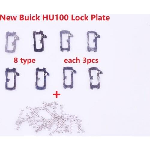24pcs HU100 Car Lock Reed Locking Plate For Buick Regal GL8 inner Milling Lock Reed Set