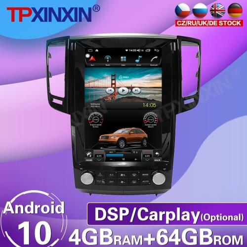 64G For Infiniti FX35 QX70 2012-2019 Android 10 Tesla HD Screen Car Radio Tape Recorder Multimedia Player GPS Navigation Carplay