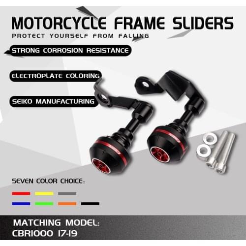 Motorcycle CNC Aluminum Falling Protection Frame Sliders Crash Protector For CBR1000RR CBR 1000 RR CBR1000 2017 2018 17 18