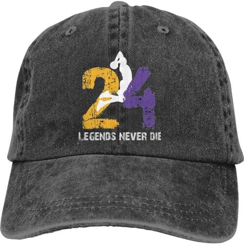 Kobe bryant Baseball Cap Men Caps colors Women Summer Snapback Breathable Unisex Dropshipping 24 Legends Never Die Caps