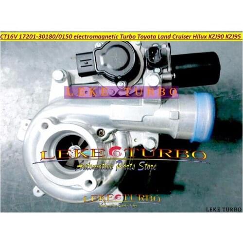 CT16V 17201-30180 17201-30150 with electromagnetic Turbo Turbocharger For Toyota Land Cruiser Hilux KZJ90 KZJ95 D-4D engine Auto