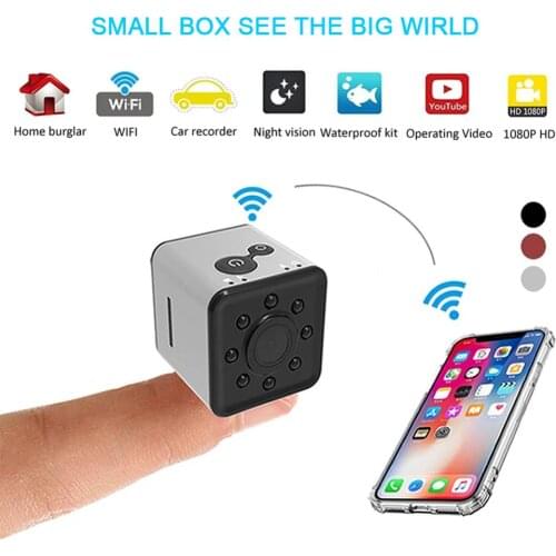 Full HD 1080P Waterproof Video Recorder Night Vision Wide-Angle Camcorder Mini Wifi IP Camera DVR Recorder Camera