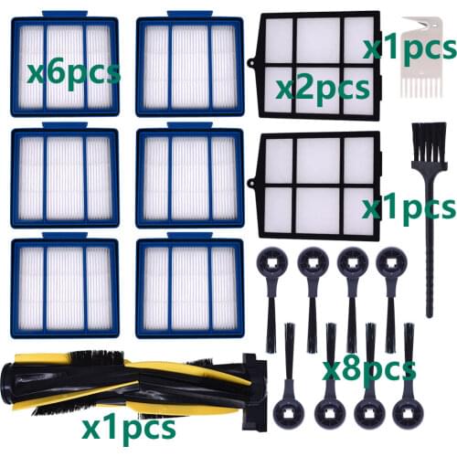 Dust Foam Hepa Filter Main Roller Side Brush Kit for Shark IQ R101Ae RV1001Ae R101 RV1001 Robot Vacuum Cleaner Replacement Part