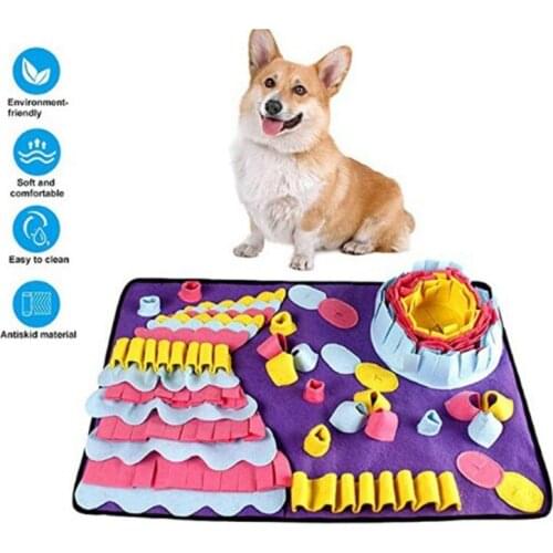 Dogs Interactive Feed Game Toys Pet Snuffle Mat For Boredom Training Foraging Skills For Cat Dog Treat Slow Food Dispenser
