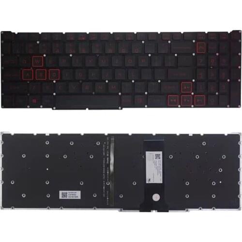 English Backlit Keyboard for Acer Nitro 5 AN515-54 AN515-55 Nitro 7 AN715 51 AN715-51 LG5P LG5P_N90BRL US
