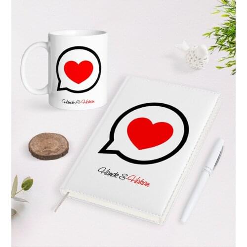 Personalized Valentines Day 2021 Organizer Pen and Mug Seti-74
