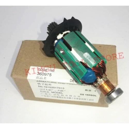 Genuine ARMATURE AND PINION SET 18V for Hitachi 360975 360930 DS18DSDL Cordless Drill