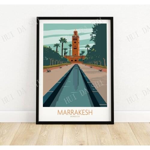 Marrakesh Poster | Morocco Wall Art | Wall Art | Travel Poster | Artwork | Art Print Gift Idea