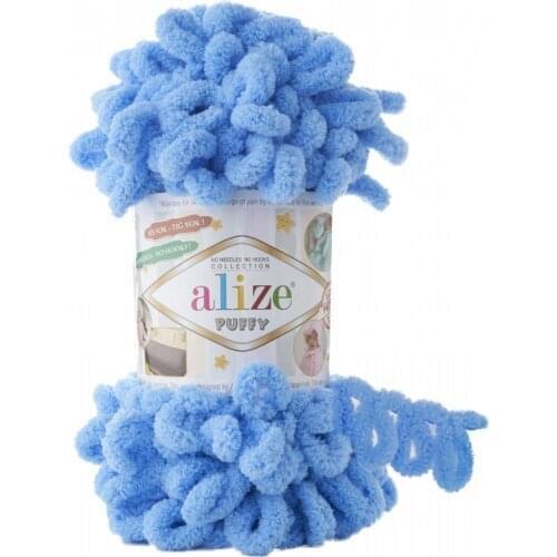 Alize Puffy Fine 5x100 GR %100 Micropolyester Yarn No Needles Finger Crochet Knitting Colorful Bag Blanket Sweater