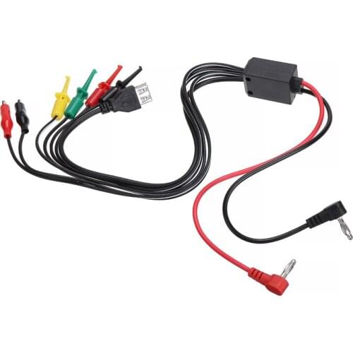 Test Lead Clip Hook Kit For Mobile Phone Repairing Including 2 Alligator Clip 2 Banana Plug 4 Hook Clip Lines