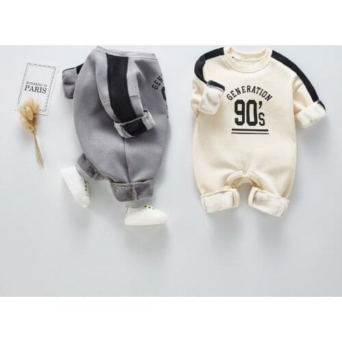 Spring New Kids Girls and Boys Letter Printed Romper