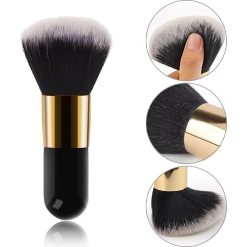 1pcs Big Size Black Makeup Brushes Professional Loose Powder Blush Cosmetic Soft Large Brush Facial Make Up Beauty Tools