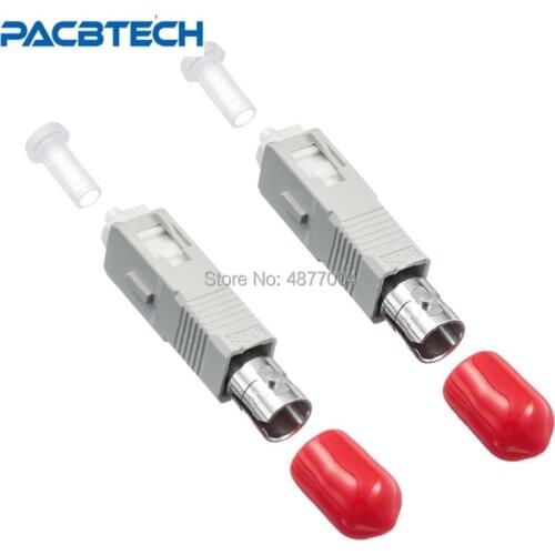 10pcs/lots SC male to ST female hybrid Fiber optic adapter hybrid Fiber connector SC-ST fiber adapter